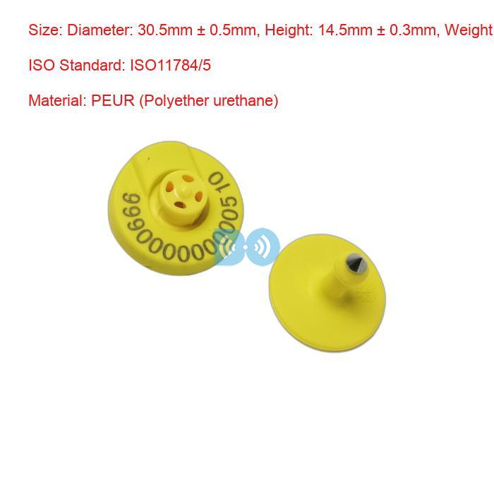 350N Animal Electronic Ear Tags ISO11784/5 With Reading Distance 22cm Factory