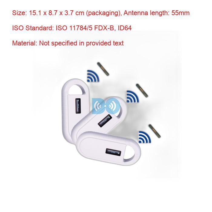 ARM STM32 Microchip Pet Scanner With 5mm Antenna Lengths Lithium Battery Animal Tag Reader Factory