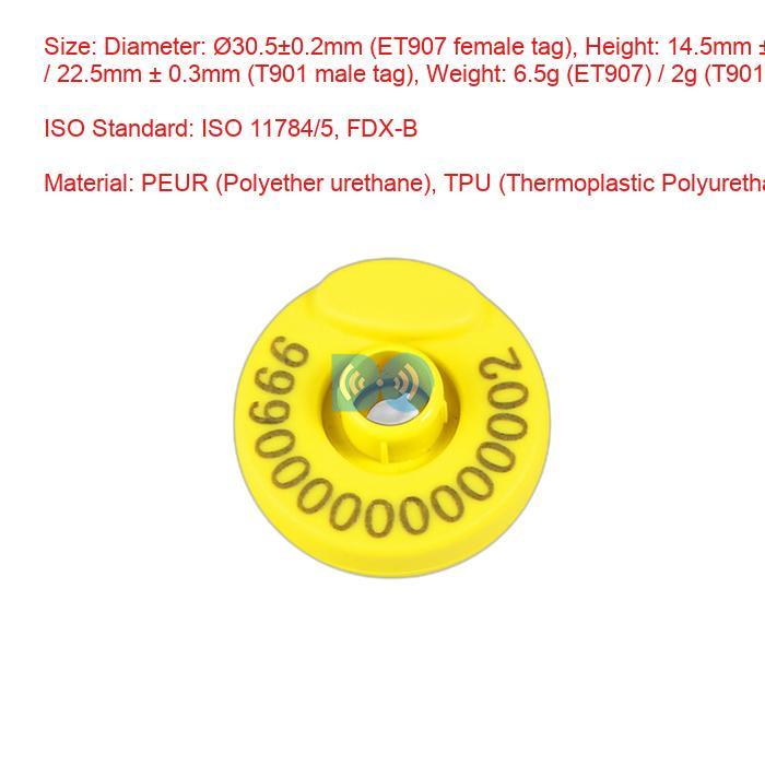 Electronic Ear Tag FDX-B And HDX Cattle Farm Livestock Manufacturer