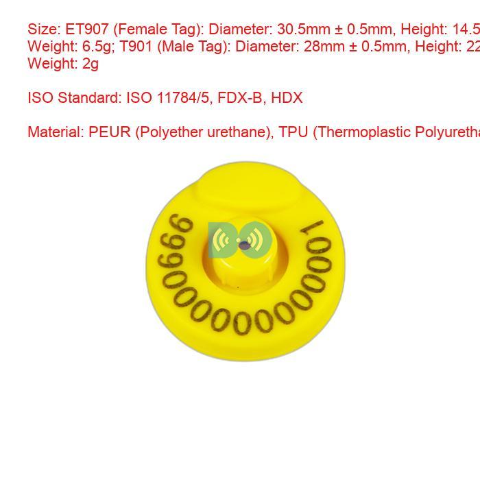 Electronic Ear Tag FDX-B And HDX Rancher Farmstock Manufacturer