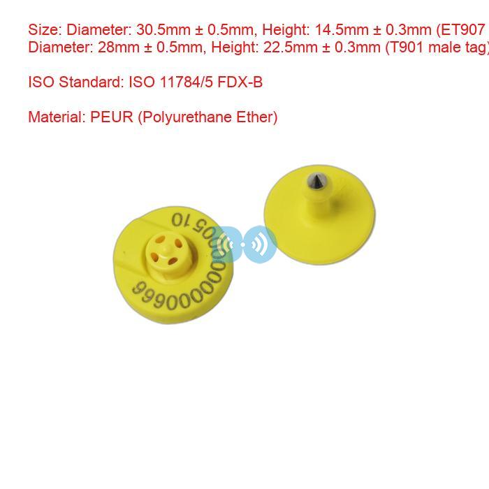 FDX-B and HDX Electronic Ear Tags Factory for Cattle and Livestock RFID Identification