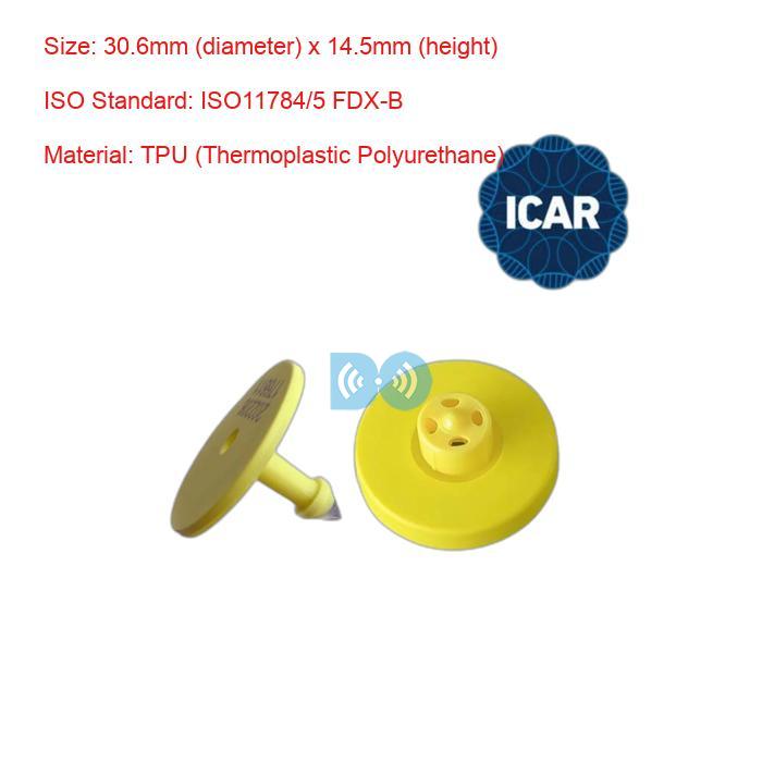FULL ICAR BLE Animal Ear Tags with ISO11784/5 Certification Manufacturer