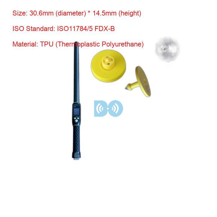FULL ICAR Certified RFID Ear Tags for Livestock ID with BLE Reader Manufacturer
