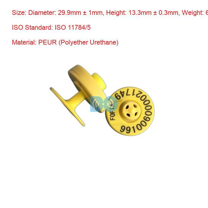 HDX Animal Ear Tags For Breeding And Slaughter Management Read Write Capability Factory