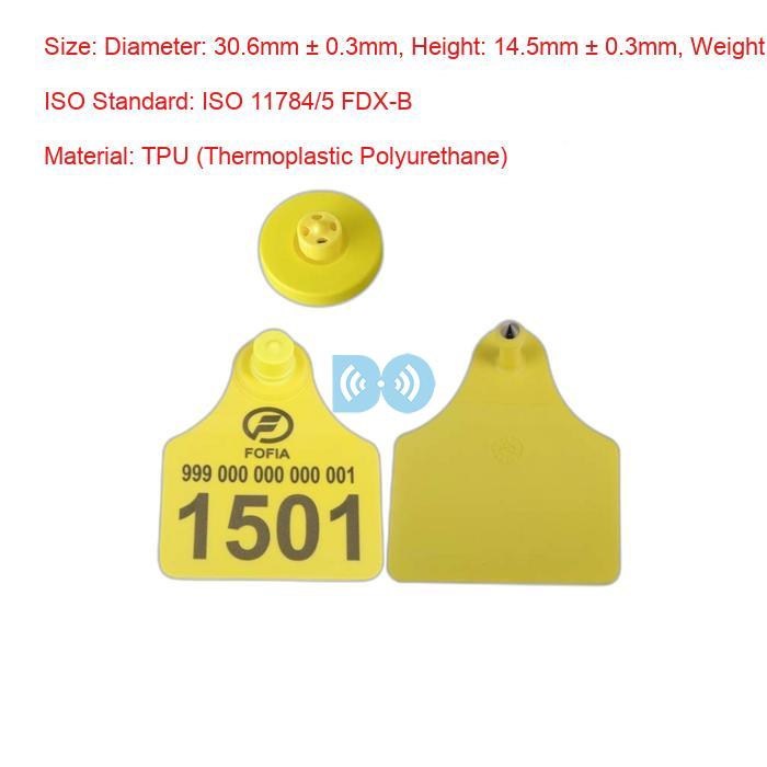 ICAR Certified RFID Ear Tag Factory for Livestock Tracking ISO 11784/5