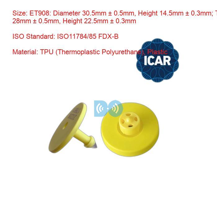 ICAR Certified RFID Sheep Ear Tags Factory – ISO11784/85 Compliant Livestock Ear Tags