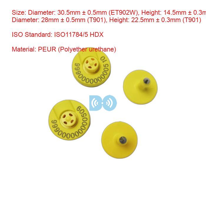 ISO11784/5 HDX Electronic Ear Tags Cattle Ear Tags Manufacturer for Streamlined Livestock Identification