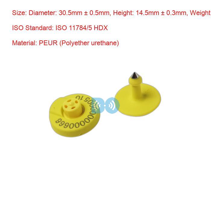 Livestock Identification Ear Tags 350N IEC 68-2-27 For Effective Cow Ear Tags Manufacturer