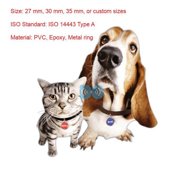 Wholesale programmable NFC dog tag manufacturer with unique QR code different ID number for pet identification