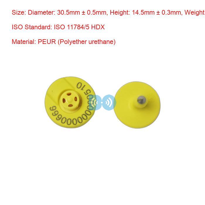 PEUR Cow Ear Tags Resistant To Extreme Temperature -30°C To 60°C Factory