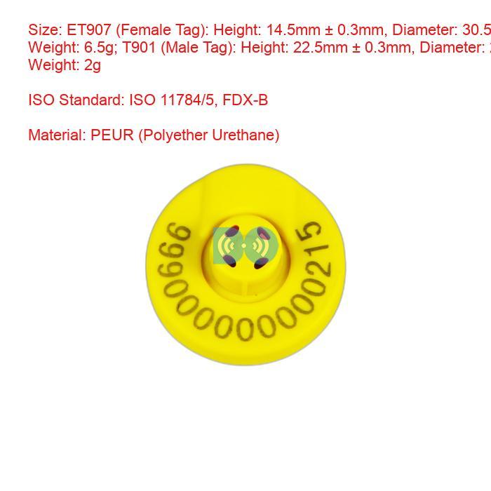 RFID Electronic Eartags Cattle Ear Tags Electronic Sheep Tags Factory