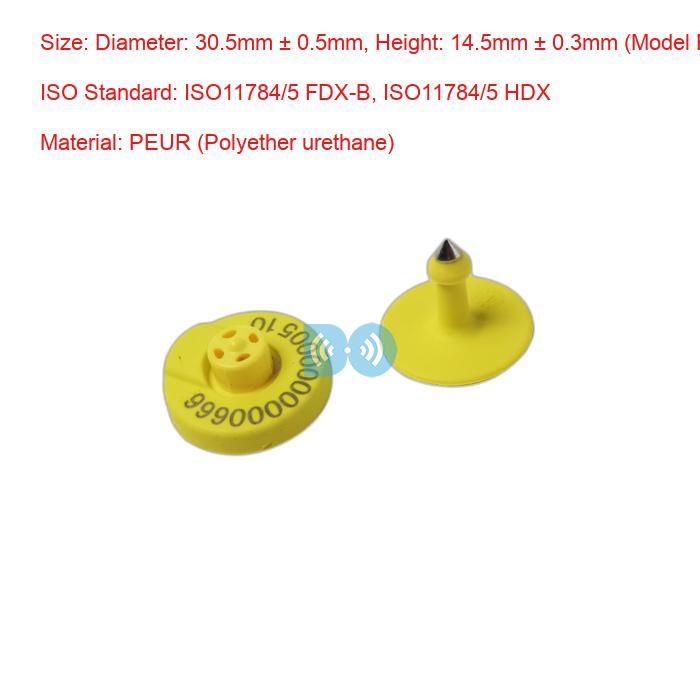 Small Waterproof Electronic Ear Tag for Farm Livestock FDX-B and HDX Cattle Manufacturer