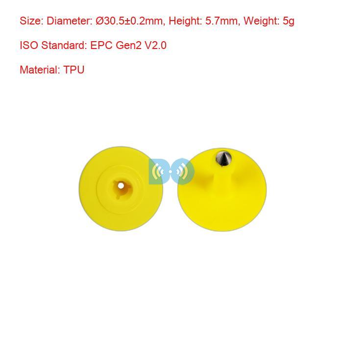 Boost Productivity With Electronic Ear Tags For Livestock Management Custom UHF Ear Tags For Cattle Factory